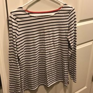Boden Long Sleeve Breton Striped Top
